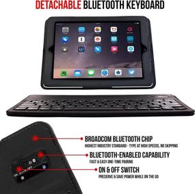 img 1 attached to 📱 Alpatronix KX130 Tablet Accessories with Detachable Bluetooth Compatibility