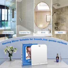 img 1 attached to 🪞 Fogless Shower Mirror with Shaver Holder: Fog-Free Bathroom Shaving Mirror for Home & Travel