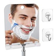 🪞 fogless shower mirror with shaver holder: fog-free bathroom shaving mirror for home & travel logo