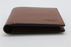 img 2 attached to 👛 Leather Saddle Coach Compact Wallet