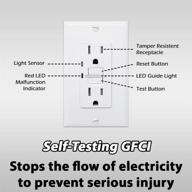 💡 resistant lighted receptacle with built-in nightlight: industrial electrical solution logo