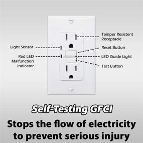 img 4 attached to 💡 Resistant Lighted Receptacle with Built-in Nightlight: Industrial Electrical Solution