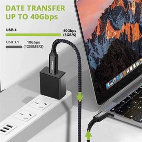 img 2 attached to 🔌 BrexLink USB 4 Cable: Thunderbolt 3 [2.3ft/0.8m], 40Gbps Fast Charging TB3 Cable - MacBooks, MateBook X PRO, Dell, HP, Thinkpad, Chromebook, and More