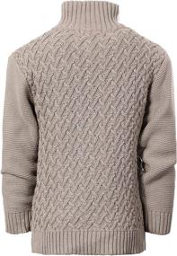 img 3 attached to Cozy and Stylish Gioberti Kids and Boys Mock Neck Pullover Knitted Sweater