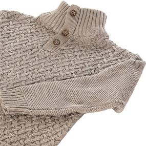 img 1 attached to Cozy and Stylish Gioberti Kids and Boys Mock Neck Pullover Knitted Sweater
