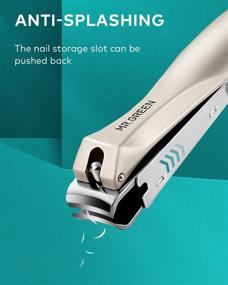 img 3 attached to Premium Nail Clippers for Thick Nails - Professional Cutter with Catcher, Medical Grade Stainless Steel - Sharp and Durable Nail Clipper Kit for Men and Women - Bionics Design - Small and Big Size