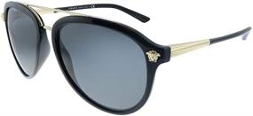 img 3 attached to 🕶️ Stylish Versace Mens VE4341 Black Grey: Sleek and Timeless Eyewear