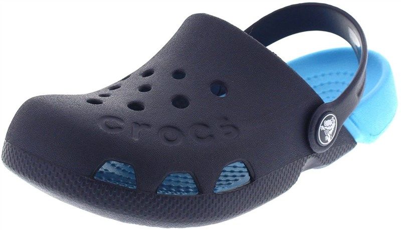 crocs unisex electro carnation little boys' shoes and clogs & mules 로고