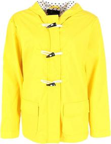 img 3 attached to I5 Apparel Womens Toggle Slicker Women's Clothing and Coats, Jackets & Vests