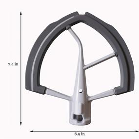 img 1 attached to 🥧 Enhance Your Baking Experience with WECATION 6 Quart Flex Edge Beater and Baking Mat for Kitchenaid Tilt-Head Stand Mixers