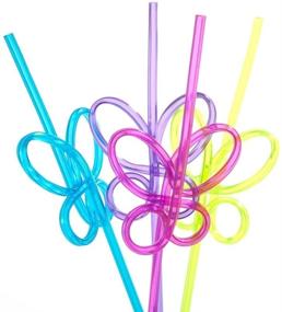 img 3 attached to 🎉 ISusser 50pcs Crazy Loop Straws: Fun & Colorful Reusable Straws for Parties and Carnivals, BPA FREE