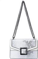 leather shoulder chain purse women logo