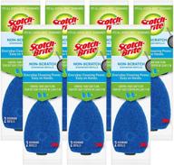 🧽 scotch-brite non-scratch dishwand refills, fits all dishwands, 14 refills blue 2 count - pack of 7 | improved seo logo