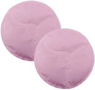 🍼 relieve breast discomfort & enhance milk production with breast therapy pads | hot & cold gel pack for breastfeeding | 2 count, purple (pink 2) pads with covers logo