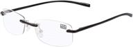 👓 ultimate protection and comfort: rimless bifocal reading glasses with blue light blocking and spring hinge readers logo