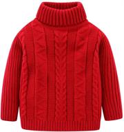 toddler boys' turtleneck pullover sweater from mud kingdom logo