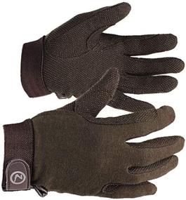 img 4 attached to Horze Fleece Gloves Silicone Black Sports & Fitness
