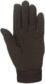 img 3 attached to Horze Fleece Gloves Silicone Black Sports & Fitness