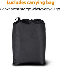 img 1 attached to Nomiou Heavy Duty Waterproof UTV Cover with Storage Bag - Black | Protects 4 Wheeler from Snow, Rain, Dust & Sun |Size: 115 x 59 x 75 inch