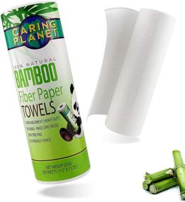 img 4 attached to 🌿 Caring Planet: Eco-Friendly Bamboo Paper Towels - Durable, Reusable, and Sustainable Alternative to Paper Towels - Soft, Absorbent, and Washable Bamboo Fiber Towels (20 Sheets)
