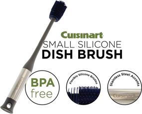img 3 attached to 🍼 Cuisinart Silicone Bottle Brush - Long Handle Bottle Cleaning Brush for Narrow Neck Containers, Water Bottles, Thermos, Hydro Flasks, Coffee Mugs, Tumbler Bottles, Baby Bottles, 13 Inches – Gray