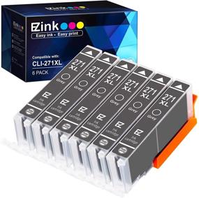 img 4 attached to E-Z Ink (TM) Compatible Gray Ink Cartridge Replacement for Canon CLI-271XL CLI 271 XL -Compatible with PIXMA TS9020 TS8020 MG7720 Printer Tray - 6 Pack