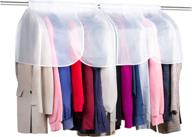 👗 zilink large shoulder dust covers for clothes: ultimate dust-proof garment cover bags - set of 2" логотип