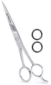 img 4 attached to 🔪 Equinox Professional Barber Hair Cutting Scissors - With Finger Rest & Inserts - 6.5 Inches - Ice Tempered, Rust Resistant Stainless Steel Shears
