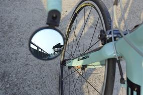 img 1 attached to 🚴 Upgraded MEACHOW ME-001 Bar End Bike Mirror: Scratch-Resistant HD Glass Lens for Enhanced Safety and Clear Rearview