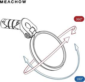 img 2 attached to 🚴 Upgraded MEACHOW ME-001 Bar End Bike Mirror: Scratch-Resistant HD Glass Lens for Enhanced Safety and Clear Rearview