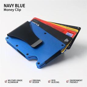 img 2 attached to FVNSTK Minimalist Aluminum Wallets for Men's Accessories with Superior Blocking Technology