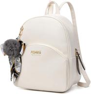 👜 poshbag leather satchel shoulder backpack - stylish women's handbags & wallets for satchels logo