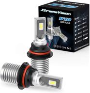 💡 xtremevision v10 30w 8,000lm - 9004 dual beam led headlight bulb: ultimate brightness & seamless replacement - 6500k csp led logo