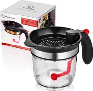 🥘 enhance your cooking with the fat separator measuring cup and strainer: healthier & tastier gravy sauces, liquids, and more for turkey, chicken, beef, vegetables logo