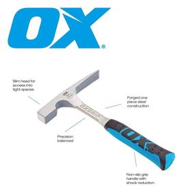 img 2 attached to OX Tools Oz Brick Hammer