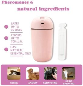 img 2 attached to 🐱 Jmxu Cat Calming Pheromone Diffuser Kit with Humidifier, Enhanced Calm Formula for Relieving Cat Anxiety - Long-lasting Effect on Behavior Control