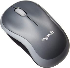 get swift with logitech's m185 wireless mouse in grey! logo