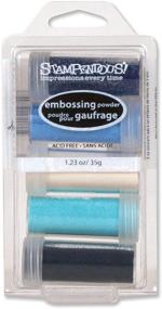 img 1 attached to Enhance Your Craft with the Stampendous Embossing Powder Kit, Submerge - 5-Pack (EK16)