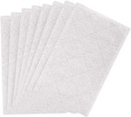 🧹 8 pack cleaning mop pads replacement for light n easy steam mop pads s3101 s7326 s3601 7688anb 7688anw 7618anb 7618anw floor steam cleaner, compatible with s6 s15 s1 s4 s5 s12 logo