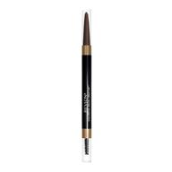 👁️ revlon colorstay eyebrow pencil creator + powder & spoolie brush, fill, define, sculpt, shape & diffuse perfect brows, dark brown (610) 0.23 oz logo