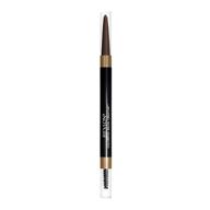 ручка для бровей revlon colorstay eyebrow pencil creator + пудра и щетка для бровей, заполнение, очерчивание, моделирование, формирование и растушевывание идеальных бровей, темно-коричневый (610) 0,23 унции. логотип