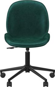 img 1 attached to CosmoLiving Astor Office Task Chair: Luxuriously Elegant in Emerald Green Velvet