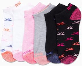 img 3 attached to 🧦 Reebok Girl's 12-Pack of Cushioned Comfort No-Show Ankle Low Cut Socks
