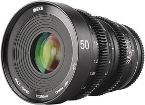 img 4 attached to 📷 MEKE 50mm T2.2 Micro Four Thirds Cine Lens: Large Aperture, Manual Focus, 4K Compatibility with Olympus, Panasonic Lumix, BMPCC 4K, and Zcam E2 Cameras