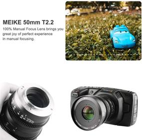 img 2 attached to 📷 MEKE 50mm T2.2 Micro Four Thirds Cine Lens: Large Aperture, Manual Focus, 4K Compatibility with Olympus, Panasonic Lumix, BMPCC 4K, and Zcam E2 Cameras