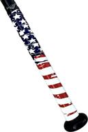 🔥 premium baseball/softball bat grip tape - 1.10mm thickness - pre-cut grip replacement - black color - us flag, stitch & camo styles included logo