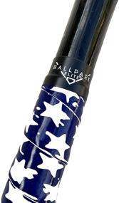 img 2 attached to 🔥 Premium Baseball/Softball Bat Grip Tape - 1.10mm Thickness - Pre-Cut Grip Replacement - Black Color - US Flag, Stitch & Camo Styles Included