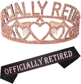 img 4 attached to 🎉 Ultimate Retirement Party Set: Officially Retired Pink, Tiara, Crown, Sash - Perfect Retirement Supplies & Gifts for Women!