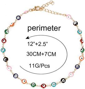 img 1 attached to Pingyongchang Necklace Stainless Necklaces Bracelets Goldencolorful