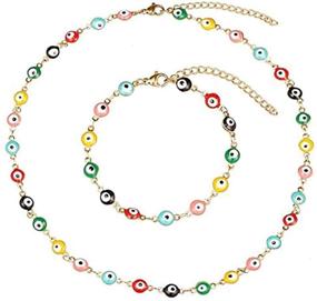 img 3 attached to Pingyongchang Necklace Stainless Necklaces Bracelets Goldencolorful